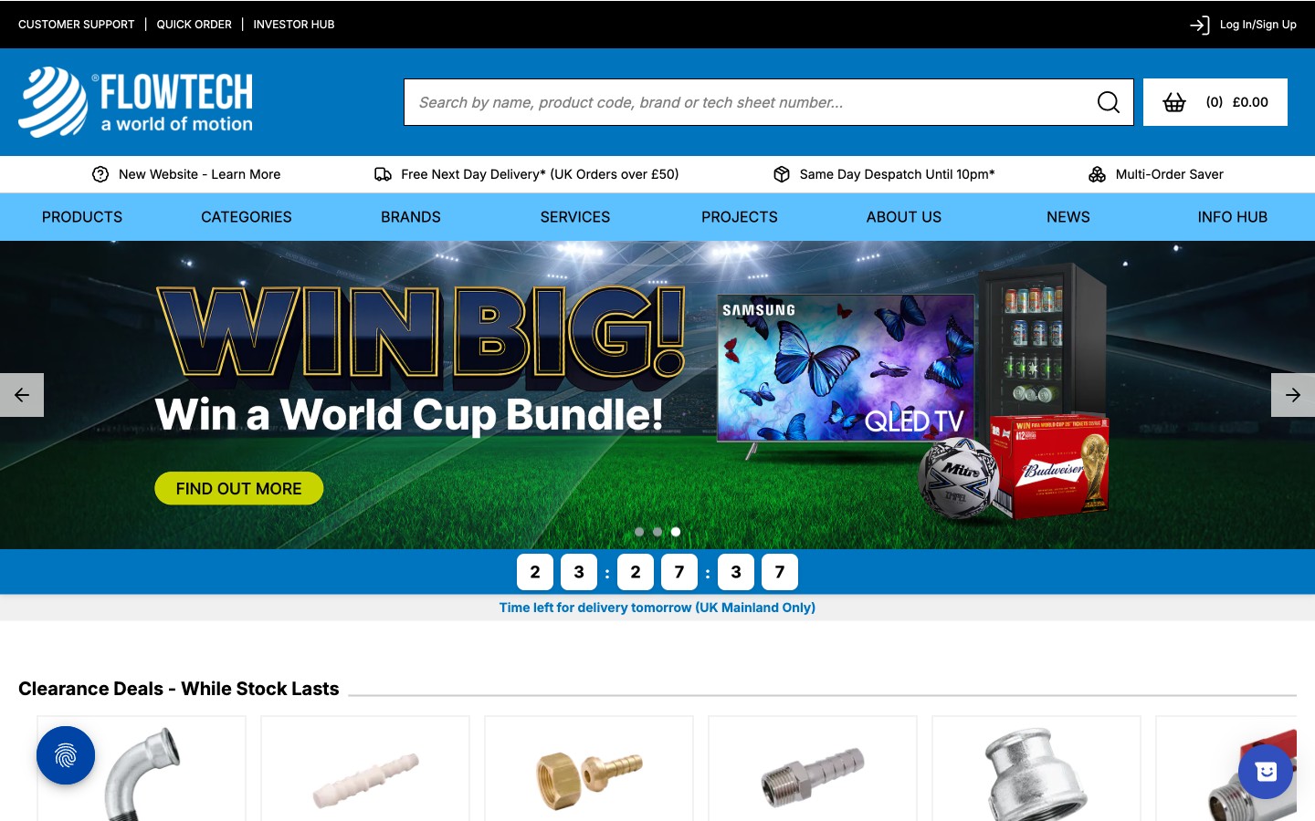 Flowtech homepage